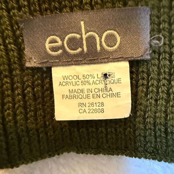 ECHO Men's/ Unisex Striped Wool Blend Striped Scarf Winter, Comfy, Casual - Picture 8 of 10